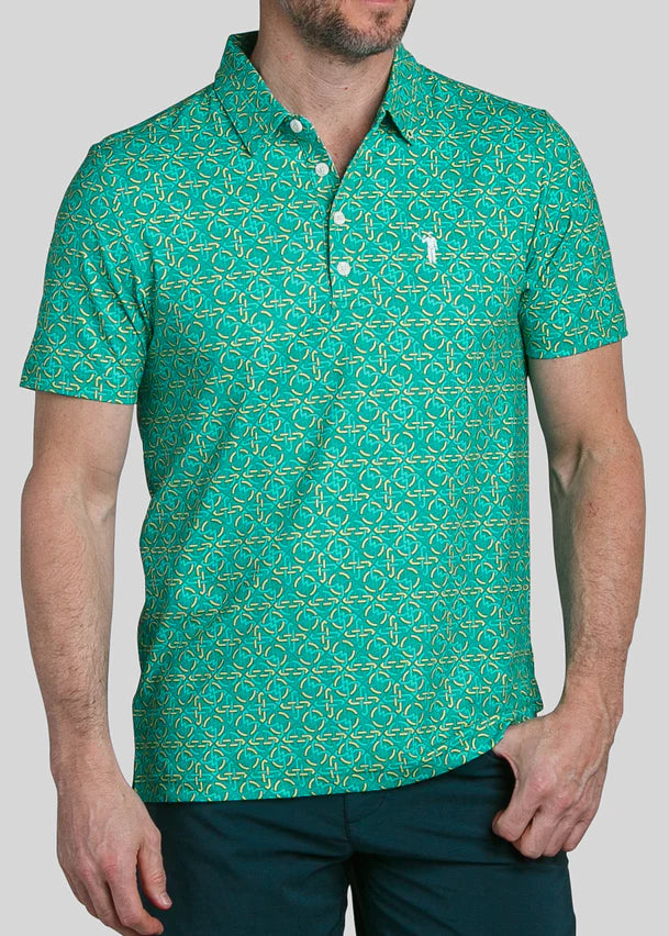 William Murray KNOTTY BY NATURE POLO - Seafoam