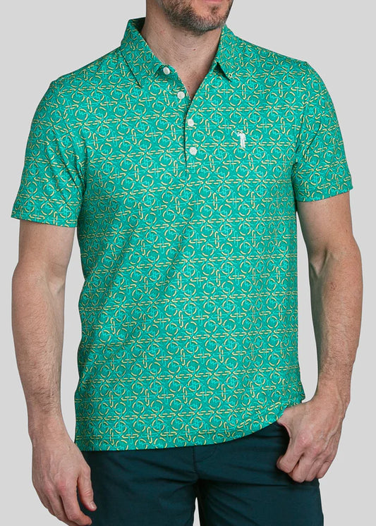 William Murray KNOTTY BY NATURE POLO - Seafoam
