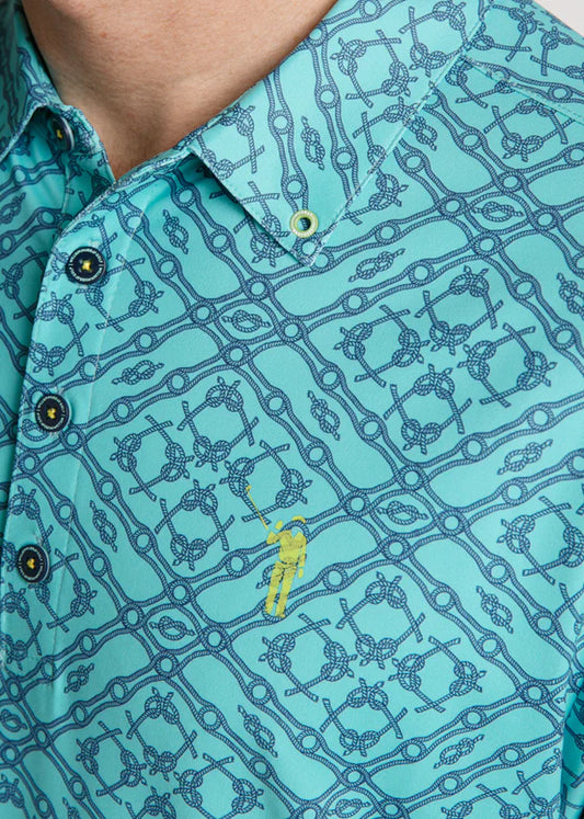 William Murray TIE ONE ON POLO - Turquoise