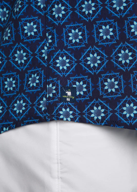 William Murray SANDY TILES BUTTON DOWN - Navy