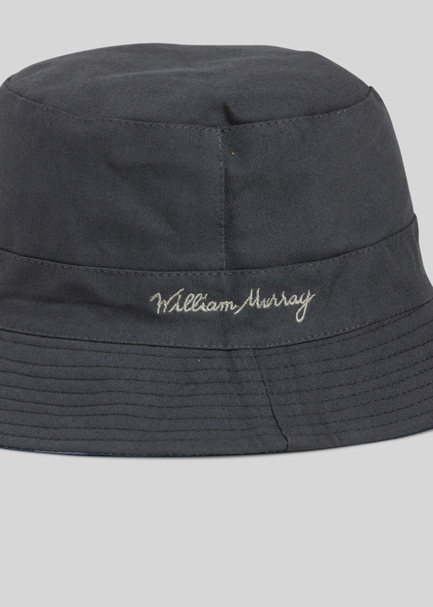 William Murray CAMO CARL REVERSIBLE BUCKET HAT - Black