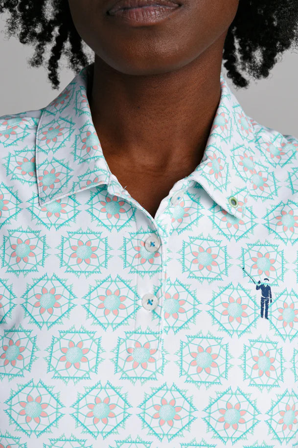 William Murray SANDY TILES POLO - White