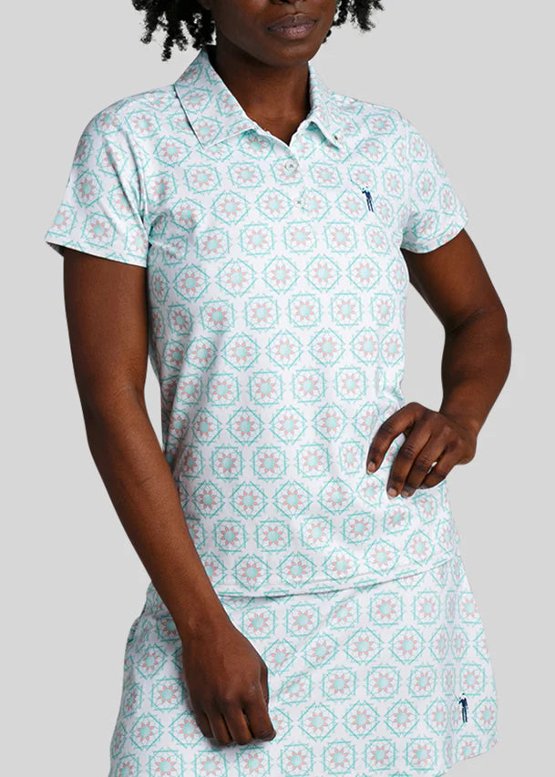 William Murray SANDY TILES POLO - White