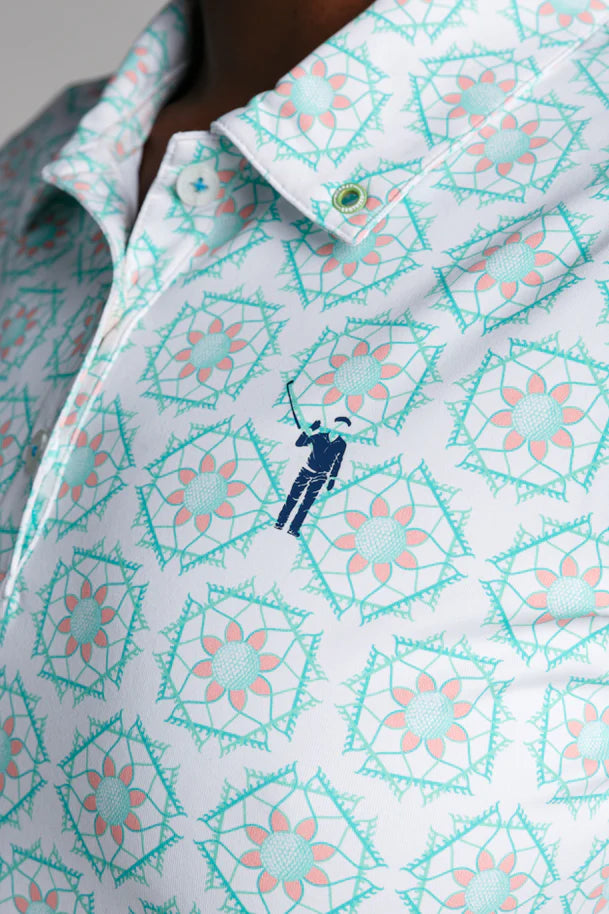 William Murray SANDY TILES POLO - White
