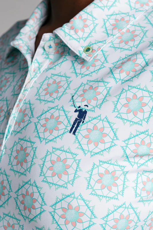 William Murray SANDY TILES POLO - White
