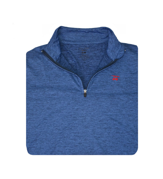 Bald Head Blues Youth Ocean View Quarter Zip - Heather Royal Blue