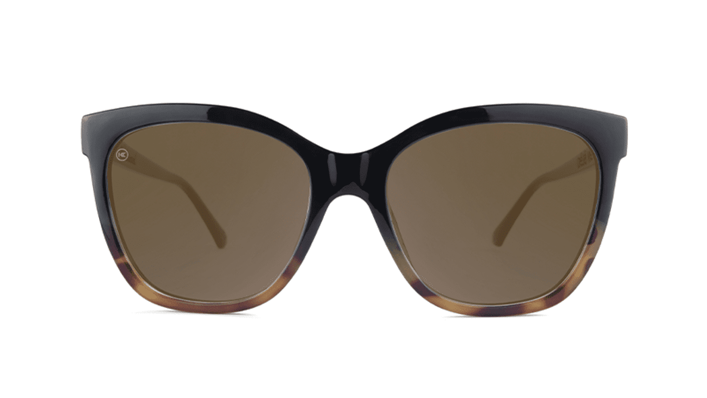 Knockaround - Deja Views - GLOSSY BLACK & BLONDE TORTOISE SHELL FADE/Amber