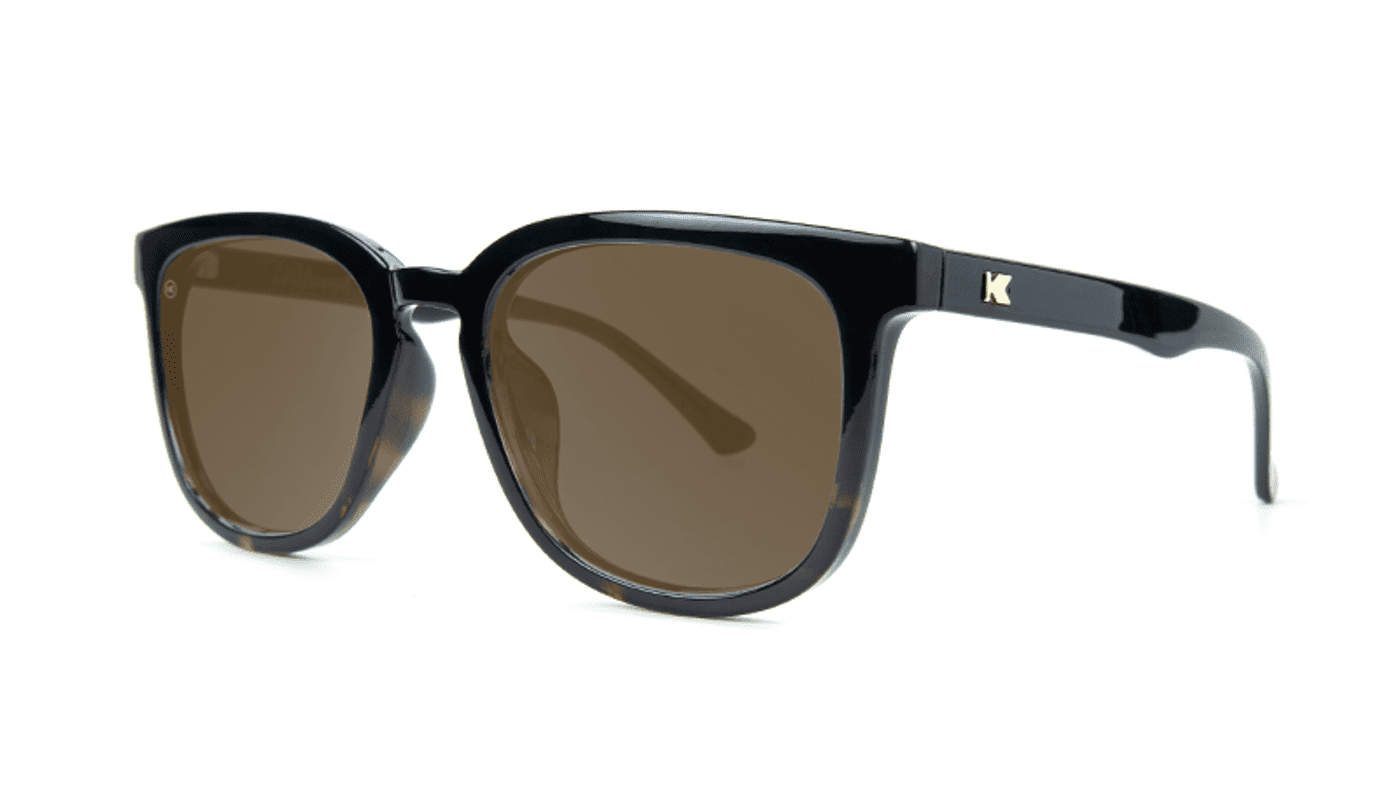 Knockaround Paso Robles GLOSSY BLACK AND TORTOISE SHELL FADE / AMBER