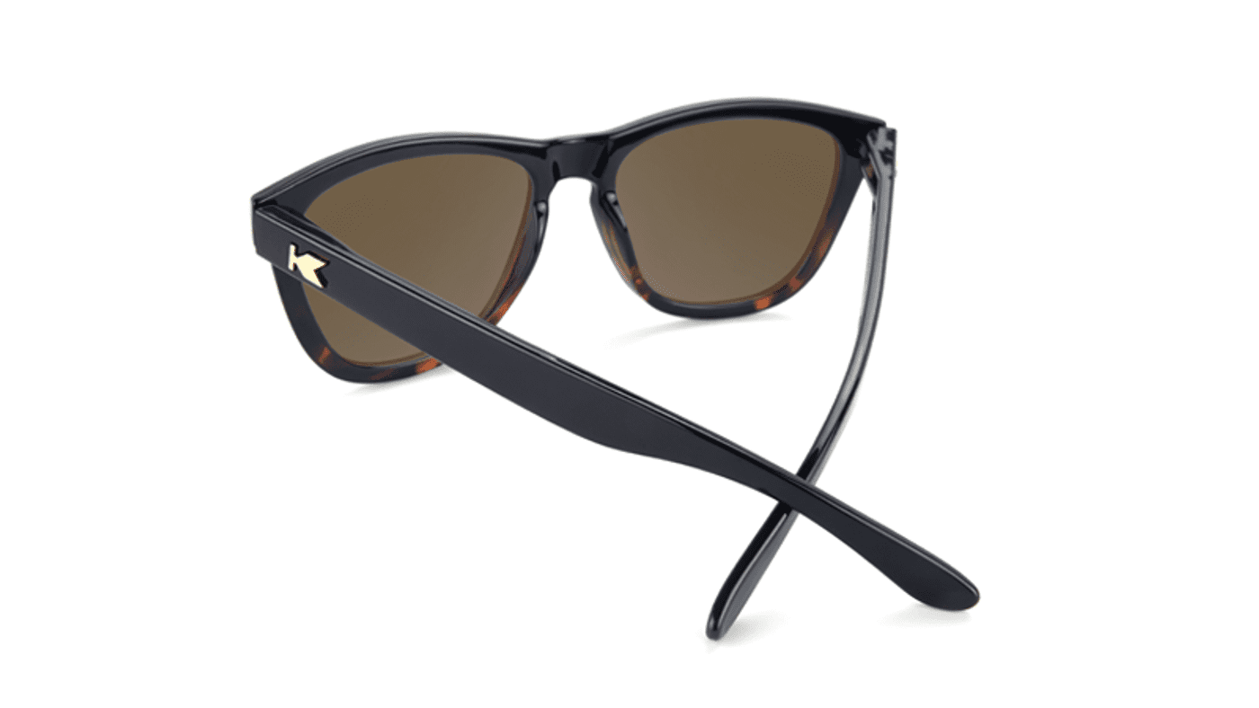 Knockaround Premiums GLOSSY BLACK AND TORTOISE SHELL FADE / AMBER