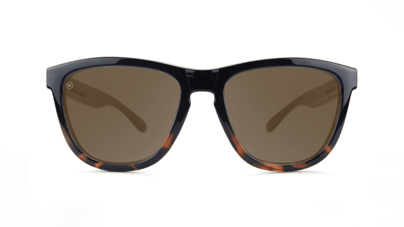 Knockaround Premiums GLOSSY BLACK AND TORTOISE SHELL FADE / AMBER