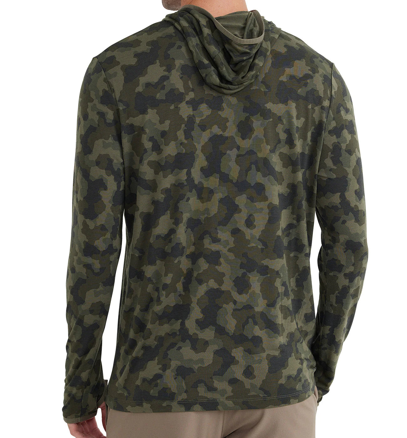Free Fly Men's Bamboo Lightweight Hoodie - Marshland Camo