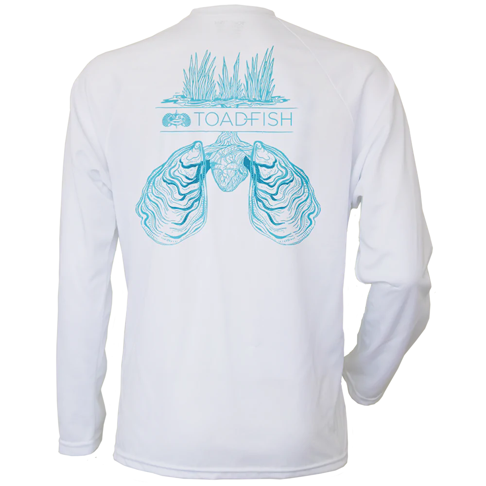 Toadfish Eco-Active Long Sleeve Marsh Lungs - White