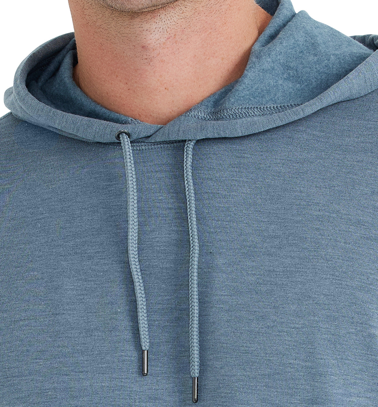 Free Fly Men's Bamboo Fleece Pullover Hoodie - Heather Blue Current