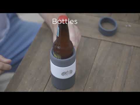 Toadfish Non-Tipping Can Cooler 12oz Slim - White
