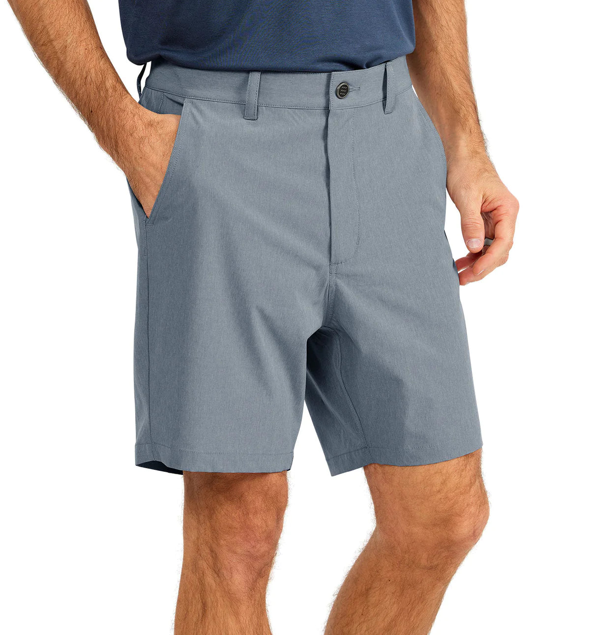Free Fly Men's Hybrid Short II – 7" - Heather Blue Dusk