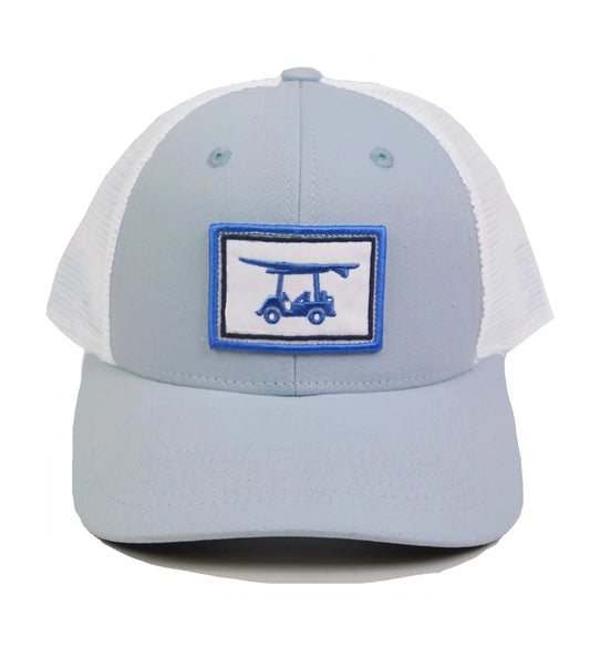 Bald Head Blues Trucker Hat - Light Blue