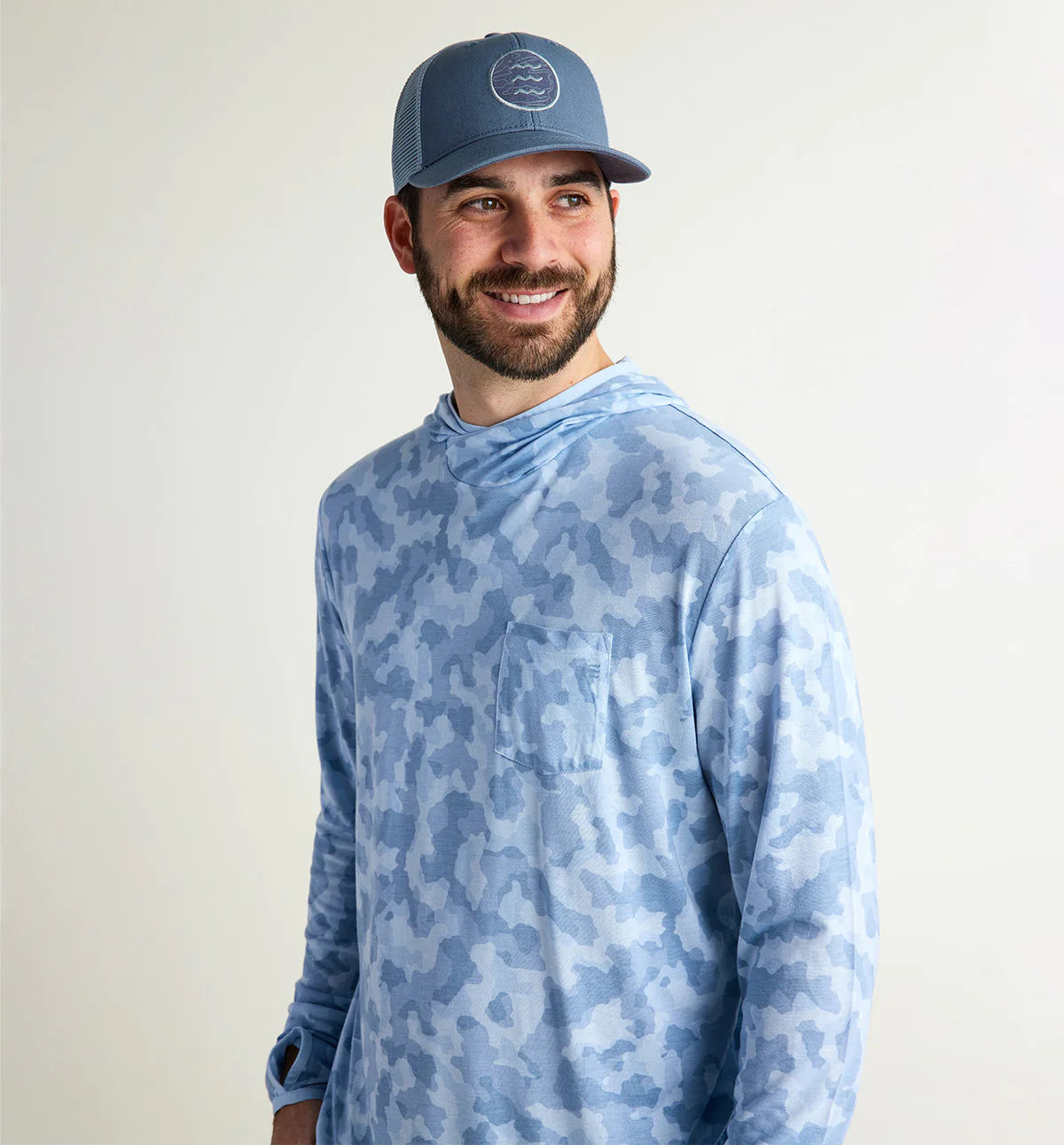 Free Fly Men's Bamboo Lightweight Hoodie - Tidewater Camo