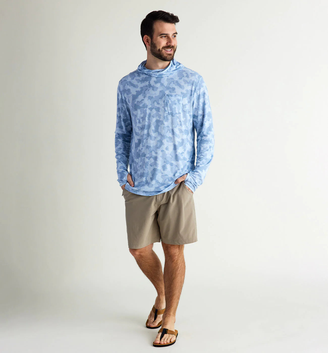 Free Fly Men's Bamboo Lightweight Hoodie - Tidewater Camo