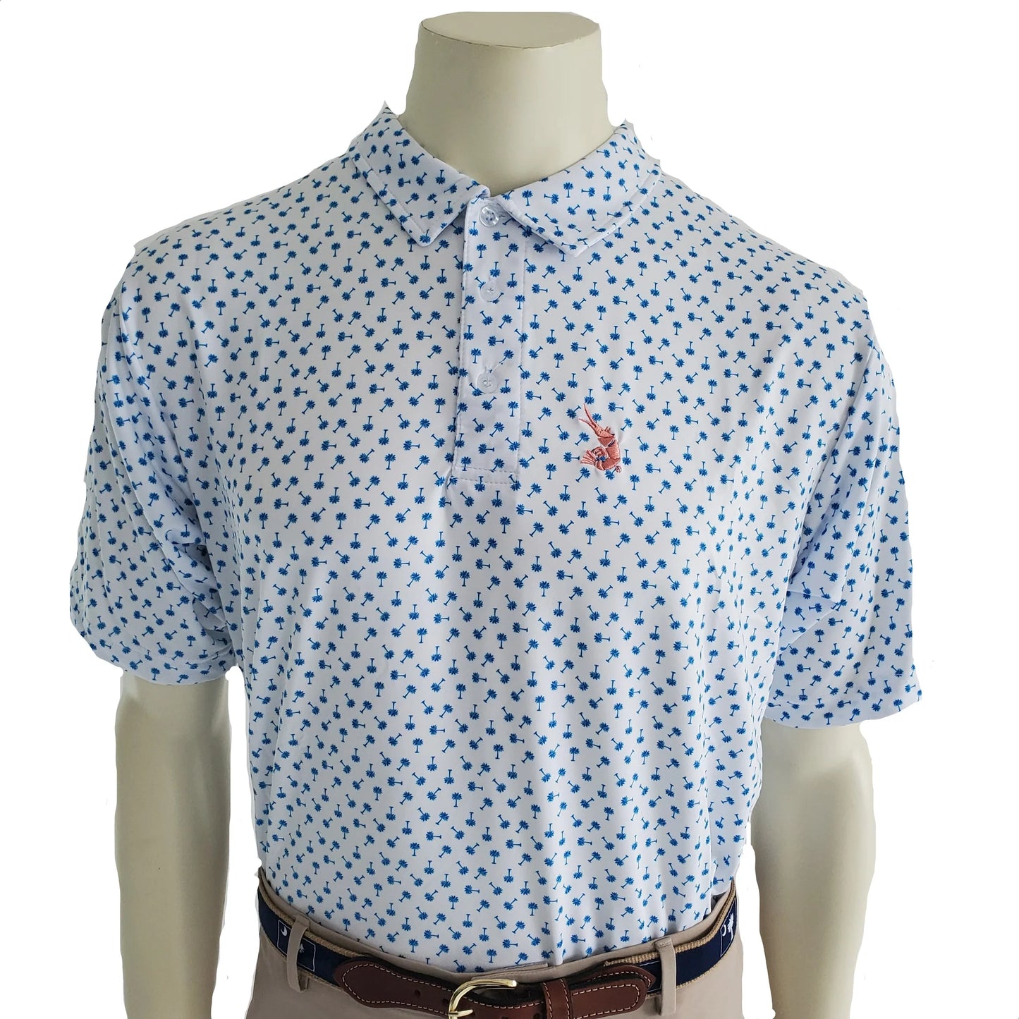 Low Country Livin' Performance Polo - Palmetto Blue