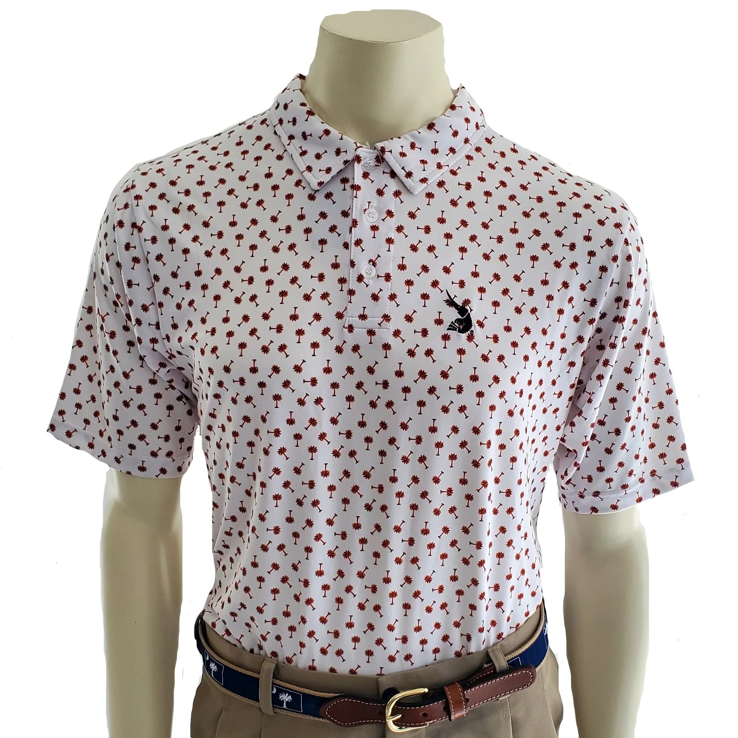 Low Country Livin' Performance Polo - Palmetto Garnet