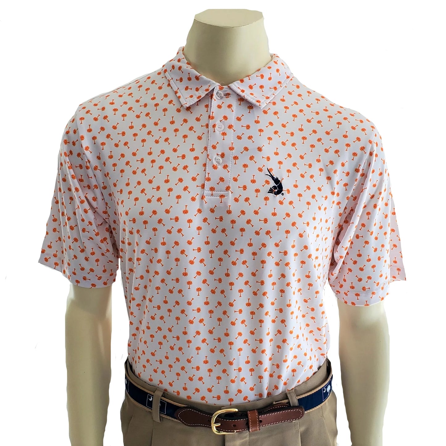 Low Country Livin' Performance Polo - Palmetto Orange