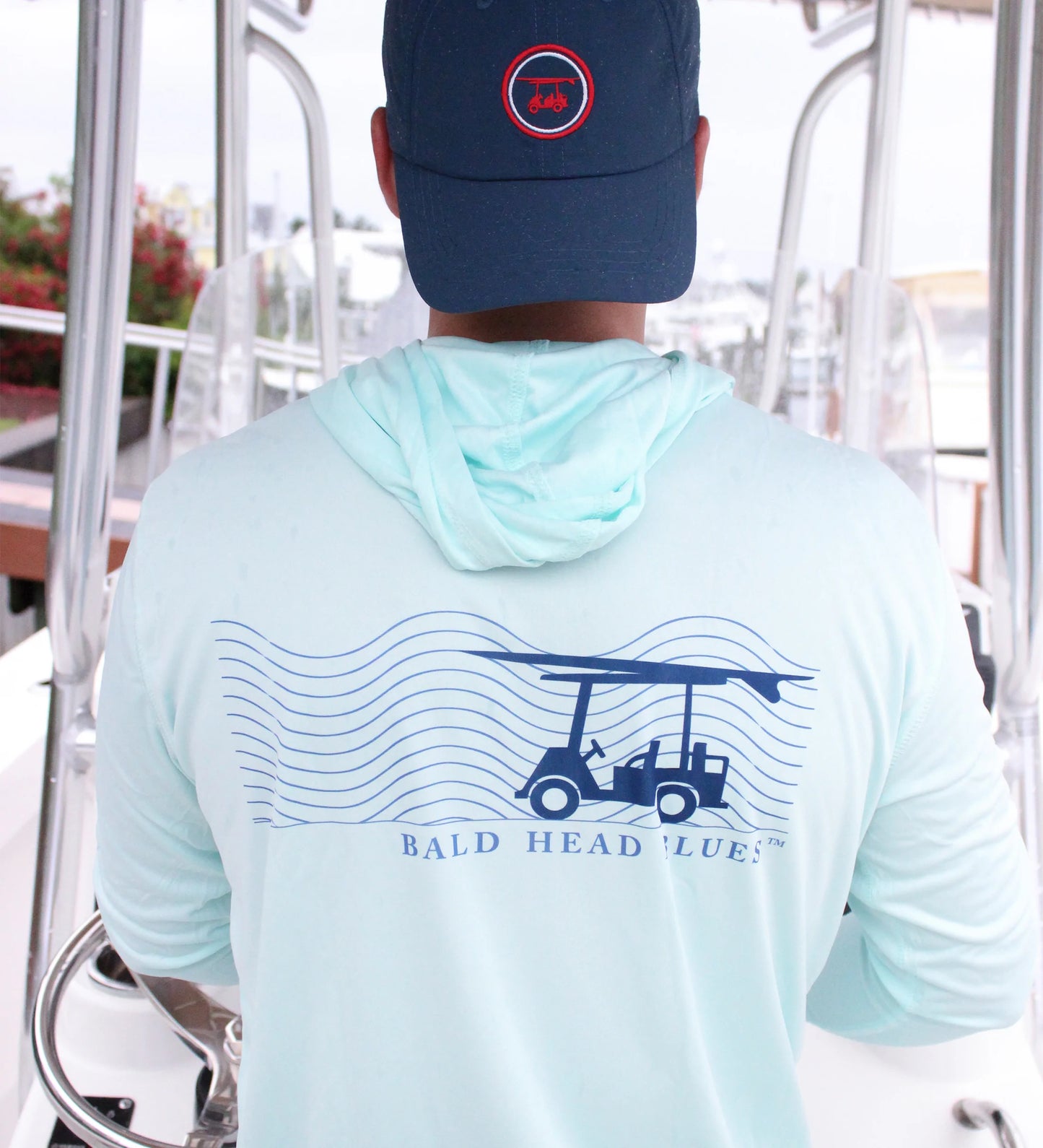 Bald Head Blues Performance Long Sleeve Wave Hoodie - Seagrass