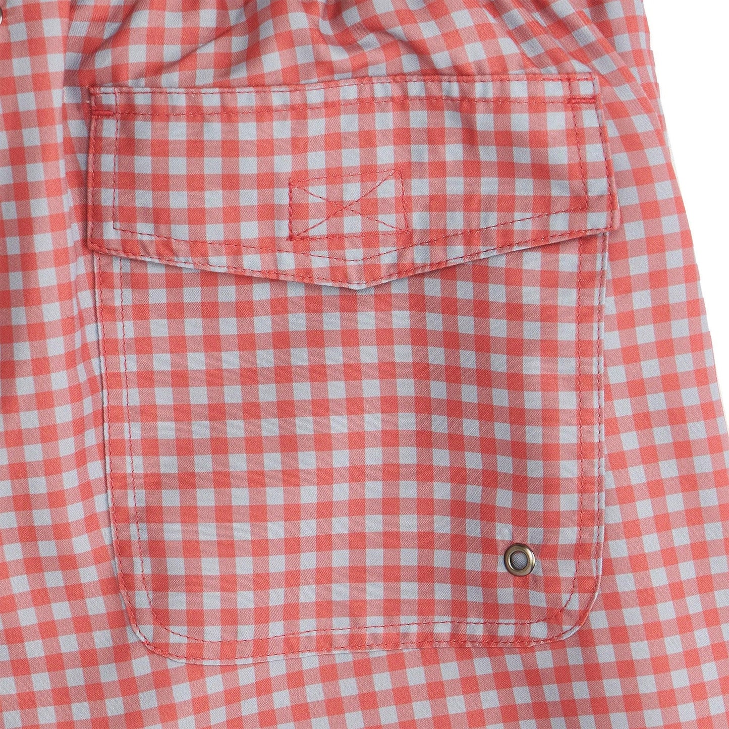 Onward Reserve Gingham Swim Trunk - Mineral Red