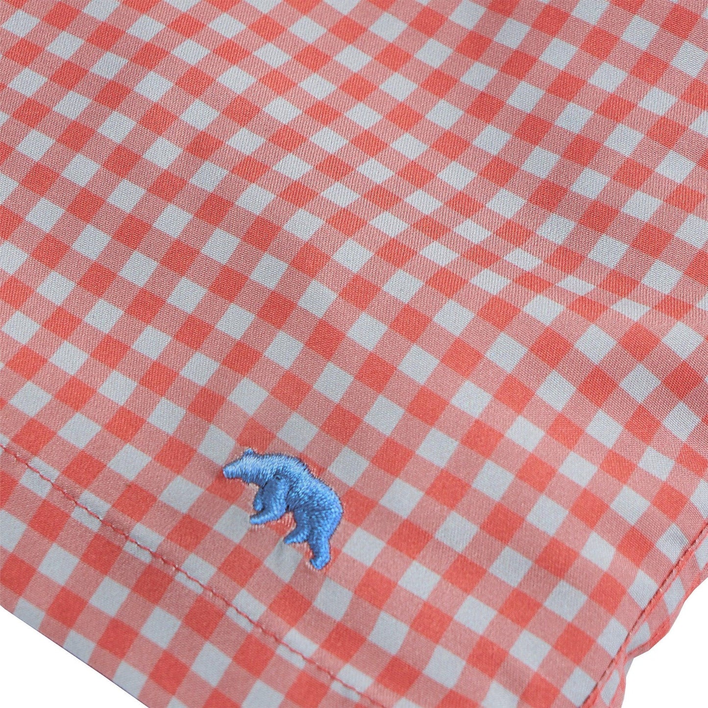 Onward Reserve Gingham Swim Trunk - Mineral Red