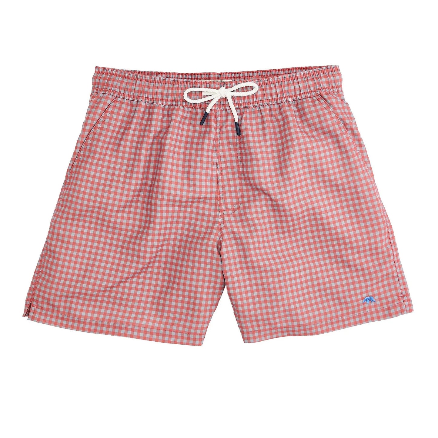 Onward Reserve Gingham Swim Trunk - Mineral Red
