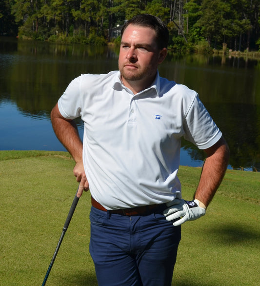 Bald Head Blues Albatross Polo - Solid White