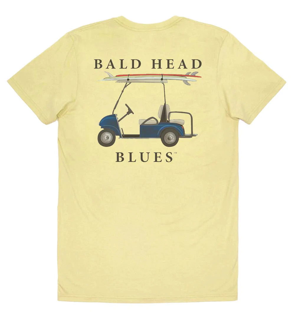 Bald Head Blues Island Tee - Short Sleeve Golf Cart - Yellow