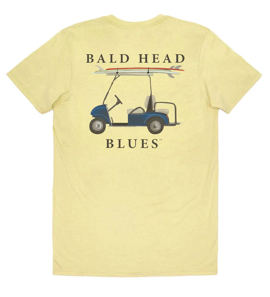 Bald Head Blues Island Tee - Short Sleeve Golf Cart - Yellow