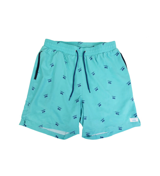 Bald Head Blues Youth Swim Trunks - Aruba w/ Golf Carts